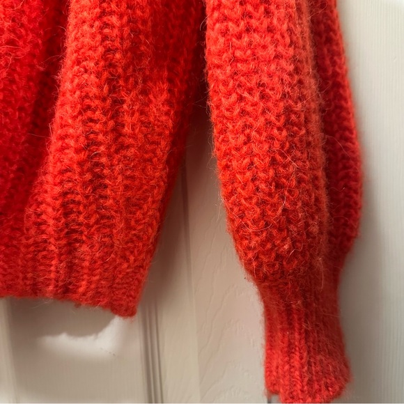 Sezane Emile Cardigan Red Alpaca XS - Picture 4 of 6